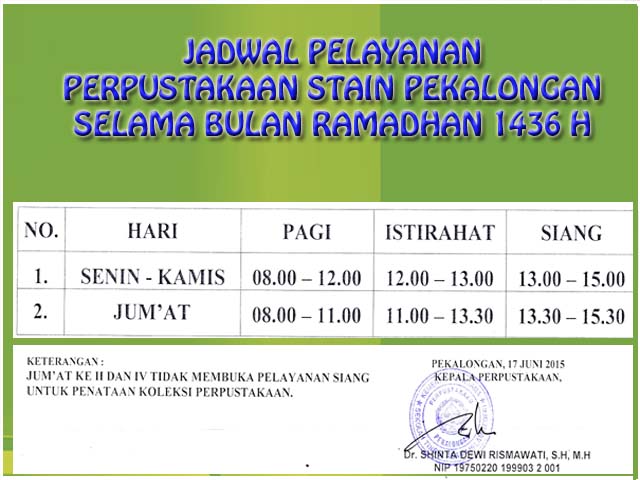jadwal 1436h